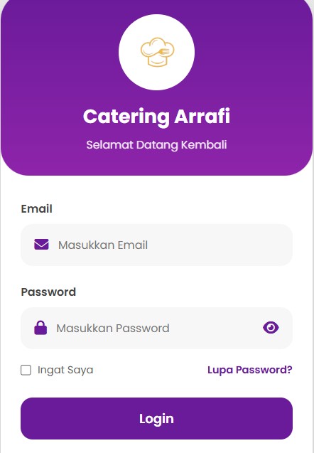 Website Catering Arrafi